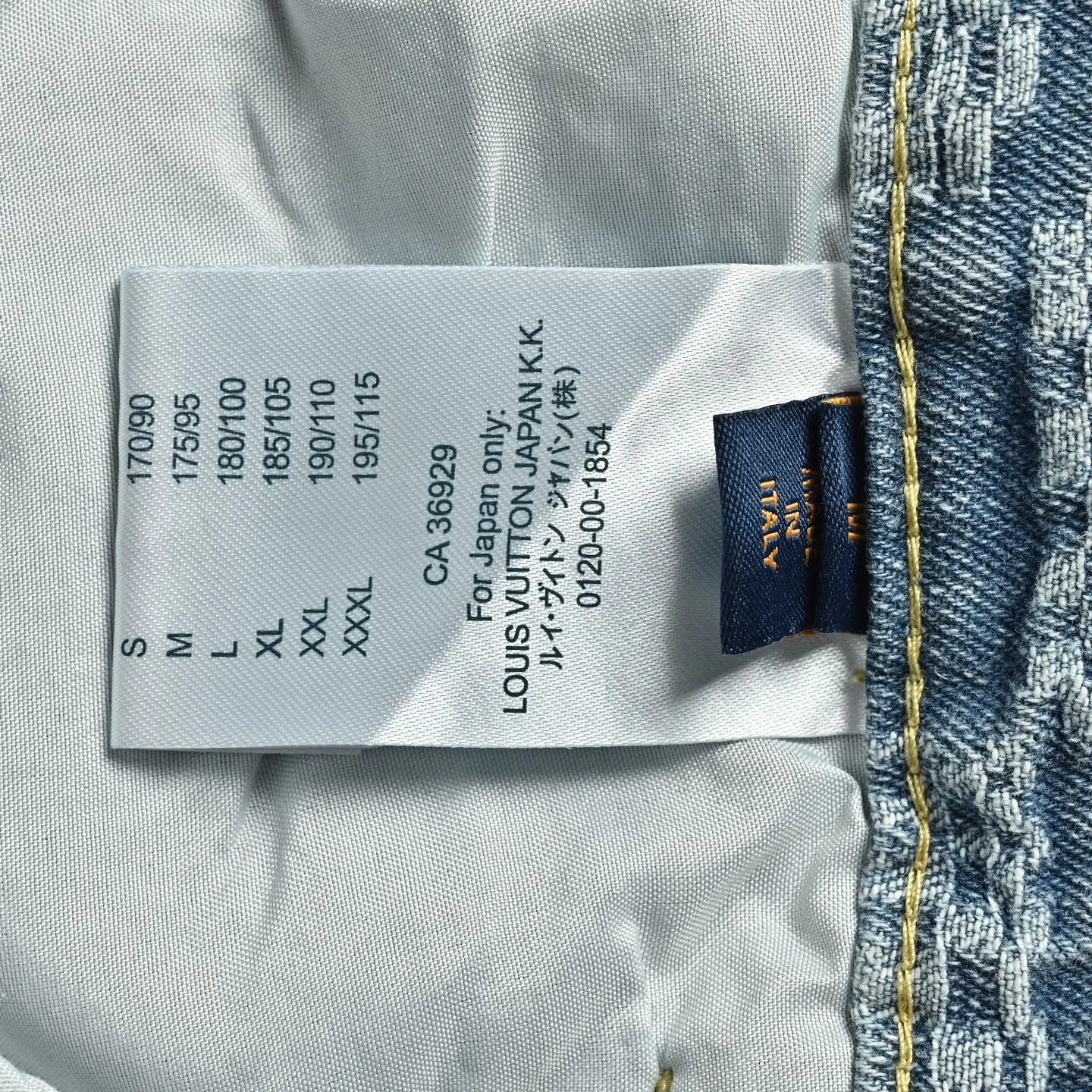 Louis Vuitton/Louis Vuitton checkerboard suit denim shorts